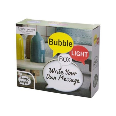 KOLE IMPORTS Kole Imports OT547-4 Mini Bubble Light Box Message Board with Markers - Pack of 4 OT547-4